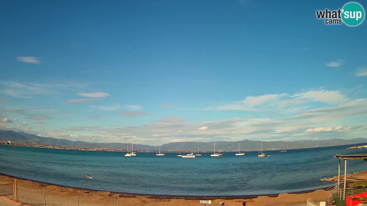 Webcam Cagliari Windsurf Club – Playa del Poetto en directo