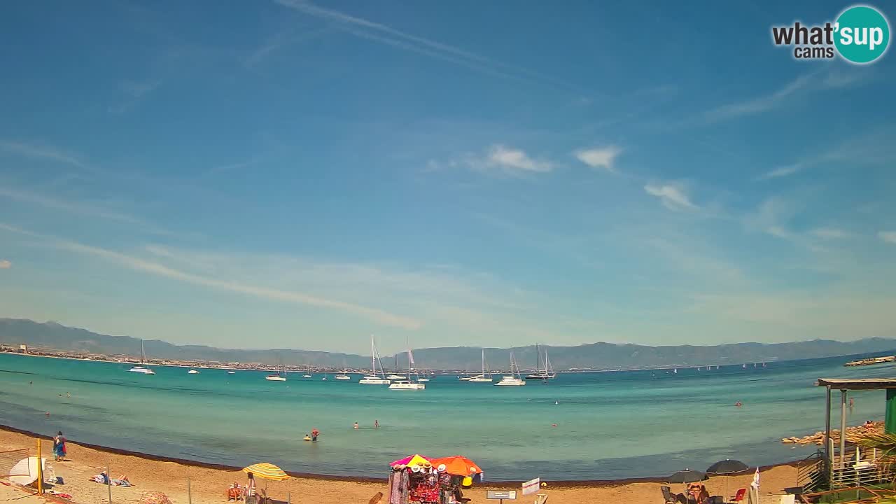 Webcam Cagliari Windsurf Club – Liveblick vom Poetto Strand