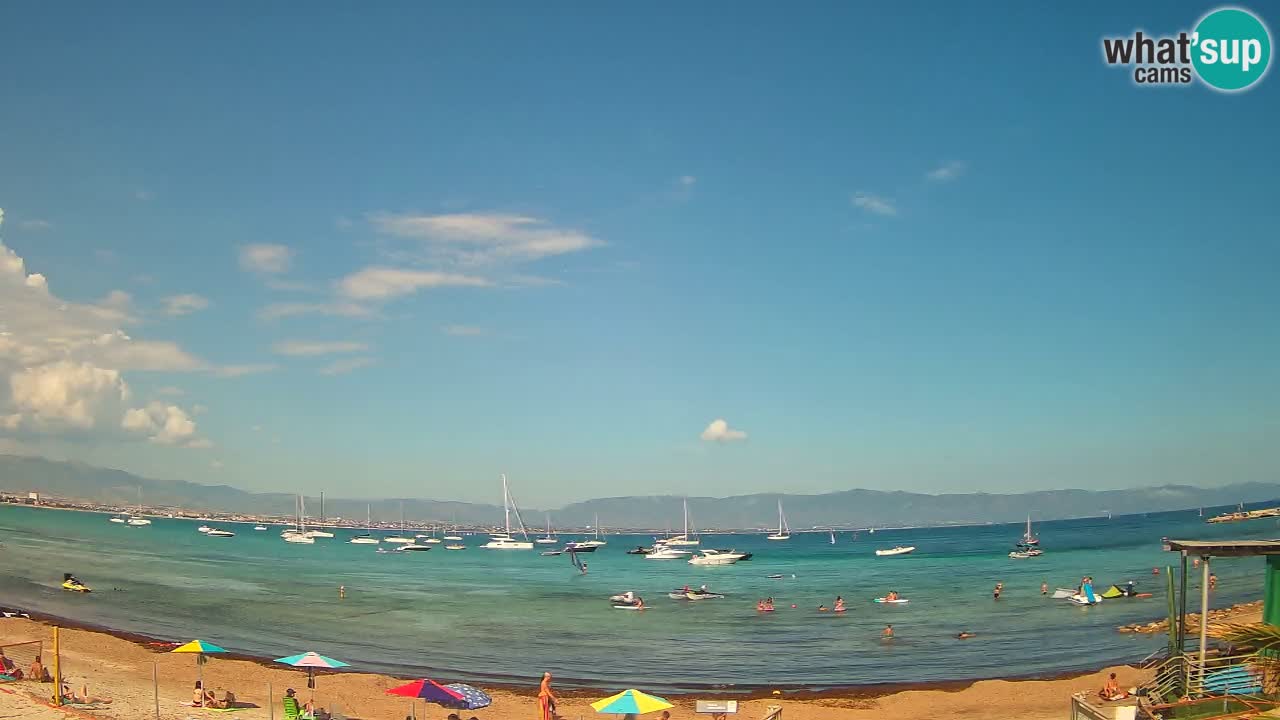 Webcam Cagliari Windsurf Club – Liveblick vom Poetto Strand