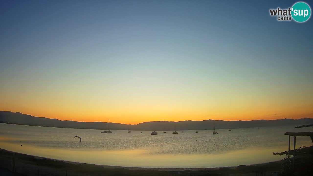 Webcam Cagliari Windsurf Club – Playa del Poetto en directo