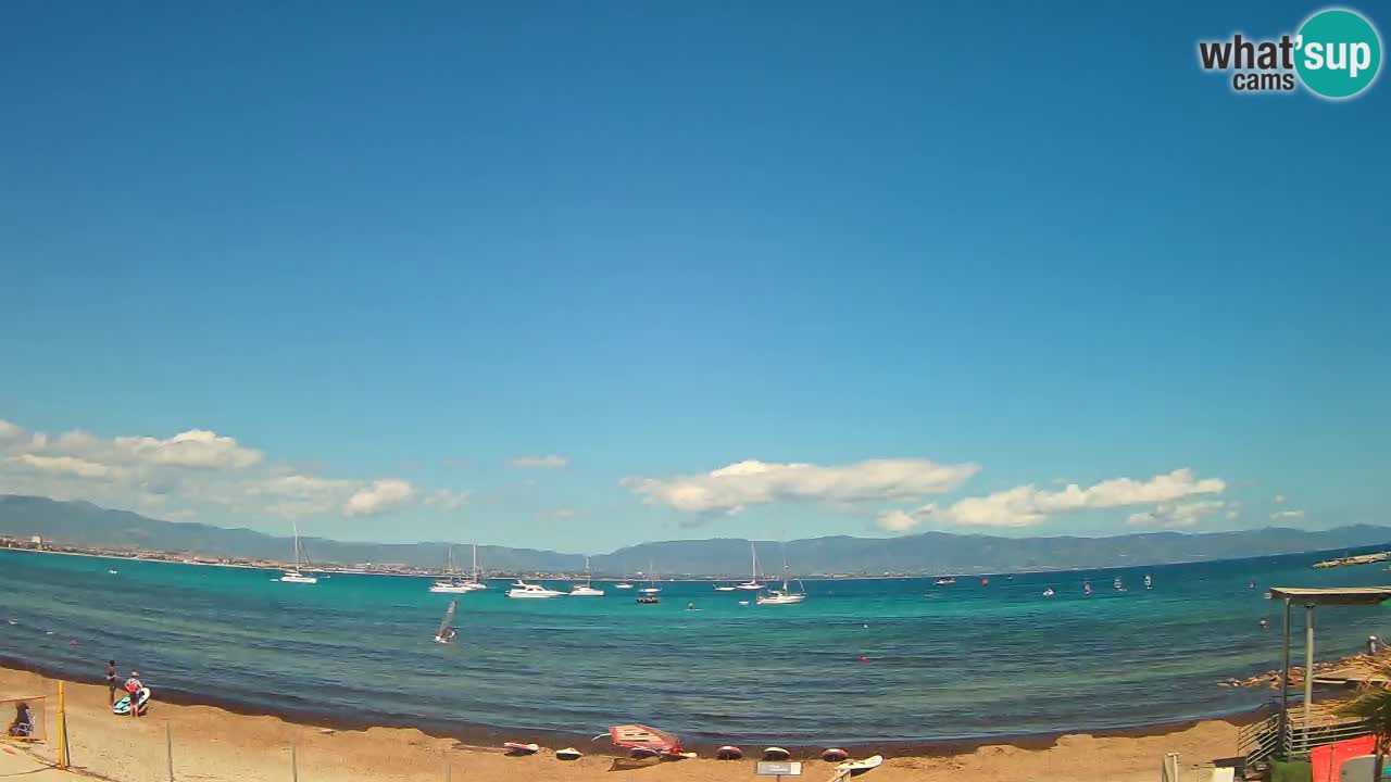 Webcam Cagliari Windsurf Club – Spiaggia del Poetto in diretta