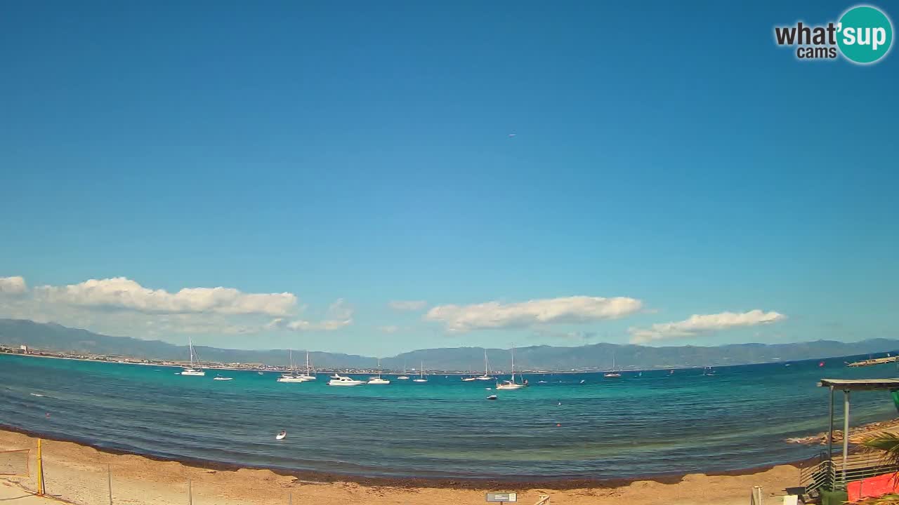 Webcam Cagliari Windsurf Club – Spiaggia del Poetto in diretta