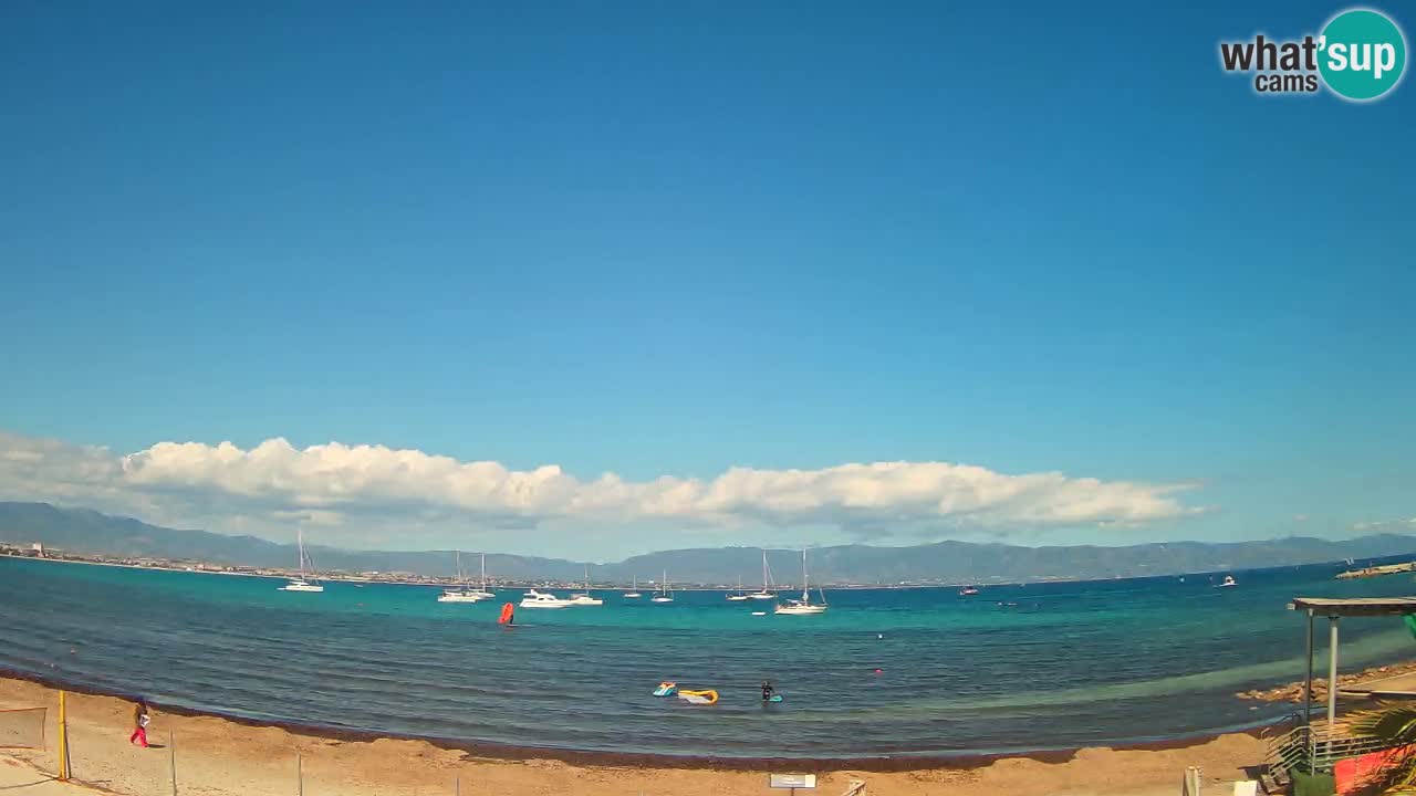 Webcam Cagliari Windsurf Club – Liveblick vom Poetto Strand