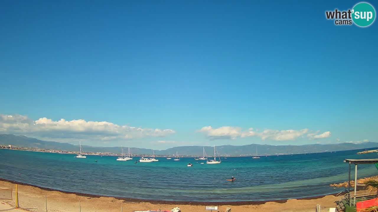 Webcam Cagliari Windsurf Club – Liveblick vom Poetto Strand