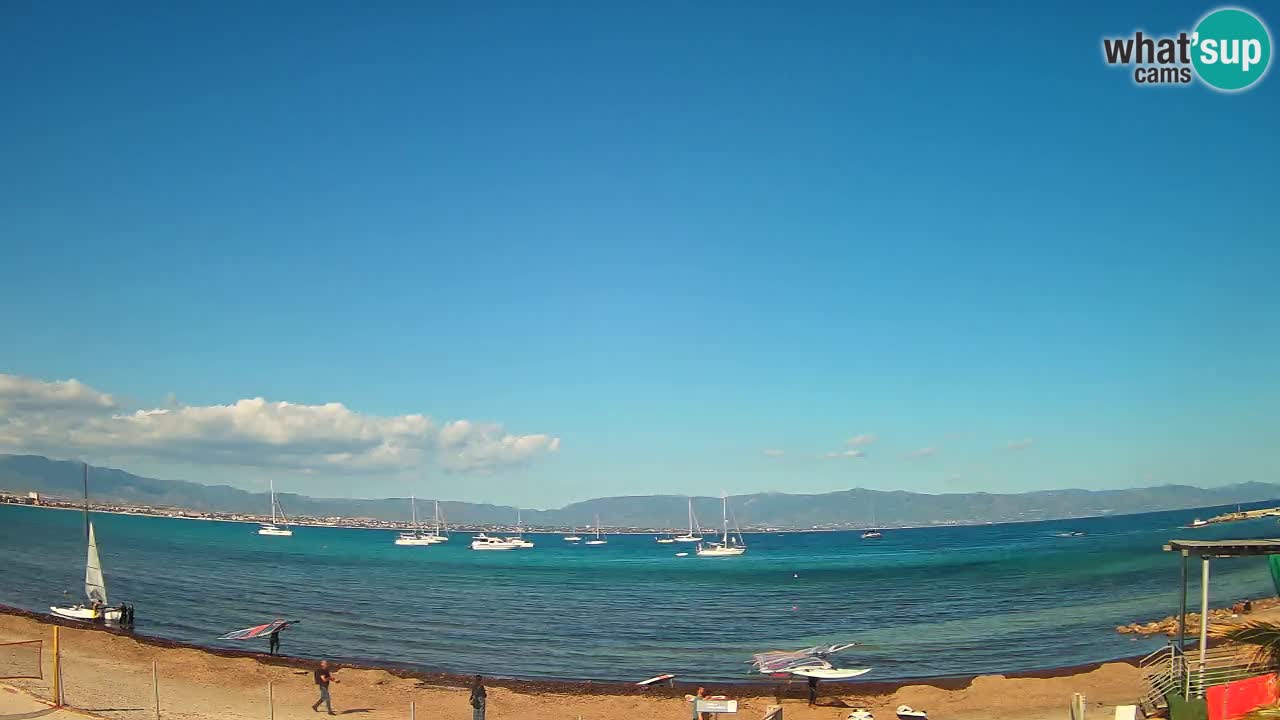 Webcam Cagliari Windsurf Club – Liveblick vom Poetto Strand