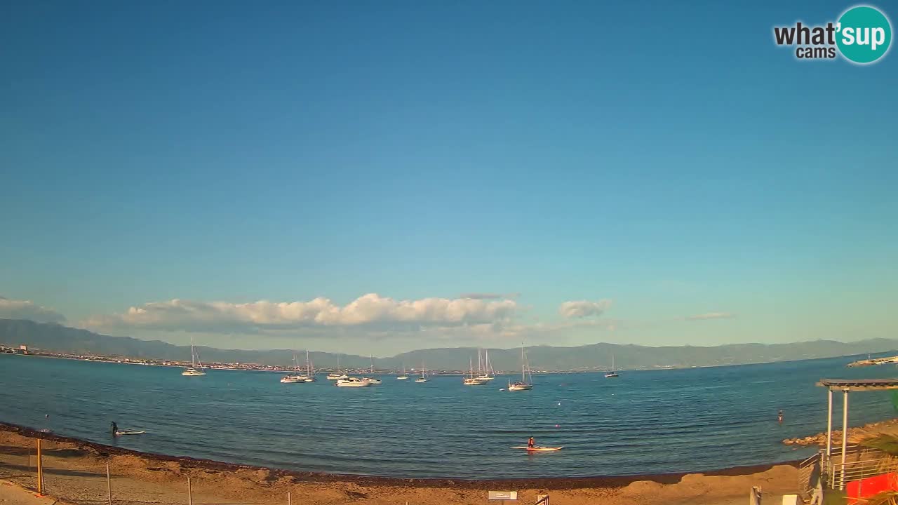 Webcam Cagliari Windsurf Club – Spiaggia del Poetto in diretta
