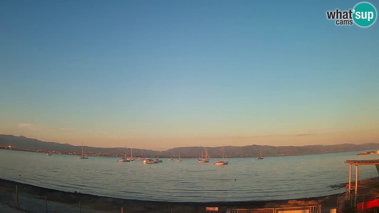 Webcam Cagliari Windsurf Club – Plage du Poetto en direct