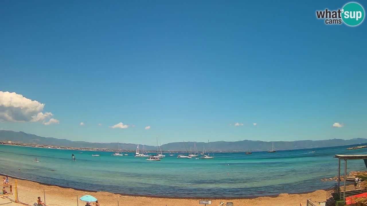 Webcam Cagliari Windsurf Club – Liveblick vom Poetto Strand