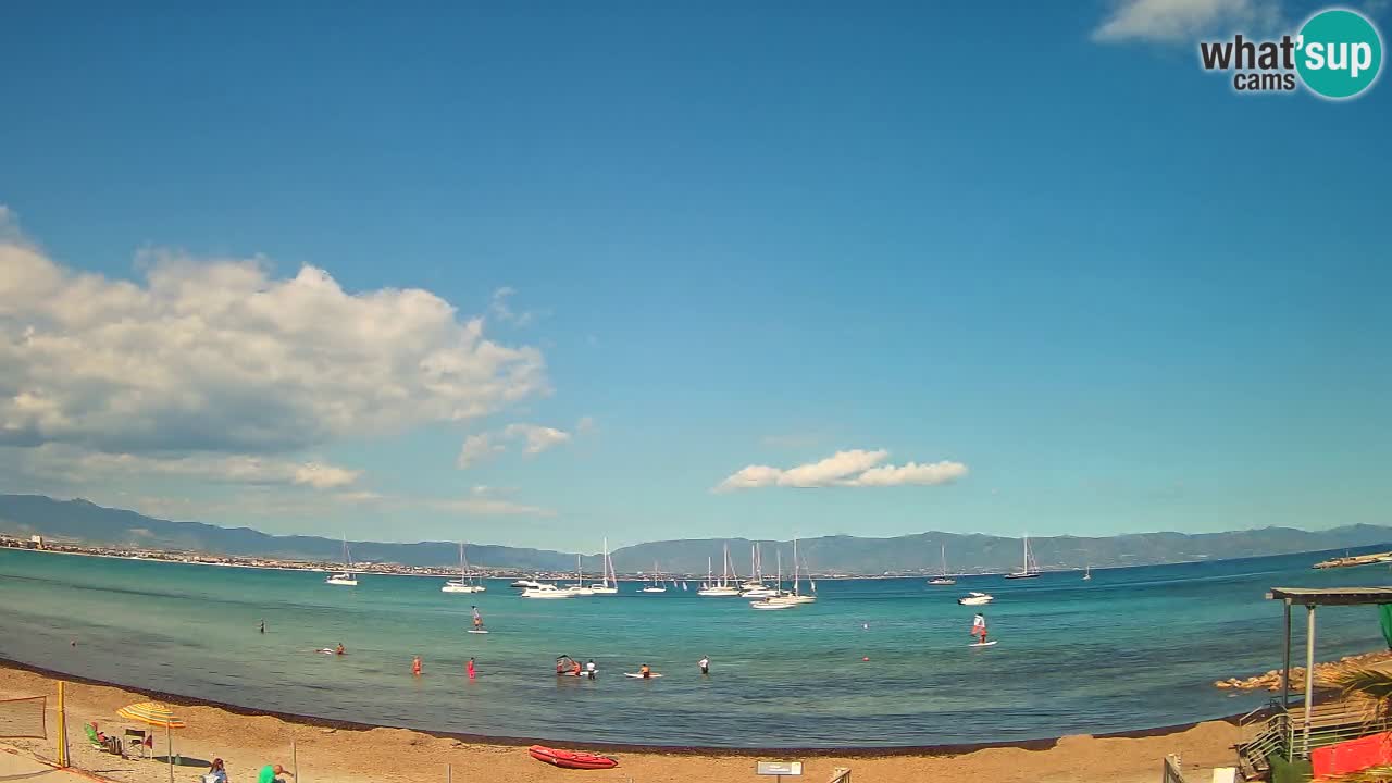 Webcam Cagliari Windsurf Club – Spiaggia del Poetto in diretta