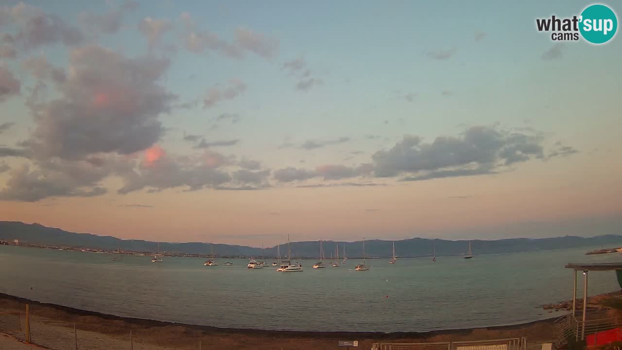 Webcam Cagliari Windsurf Club – Playa del Poetto en directo