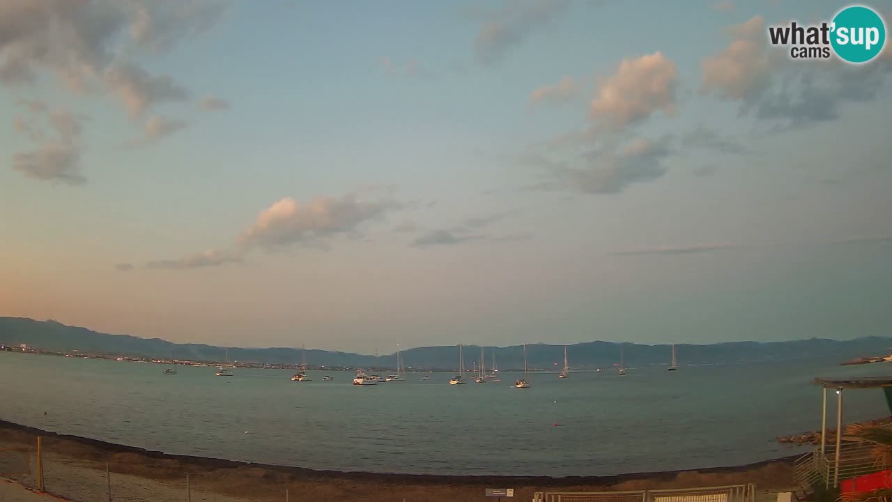 Webcam Cagliari Windsurf Club – Playa del Poetto en directo