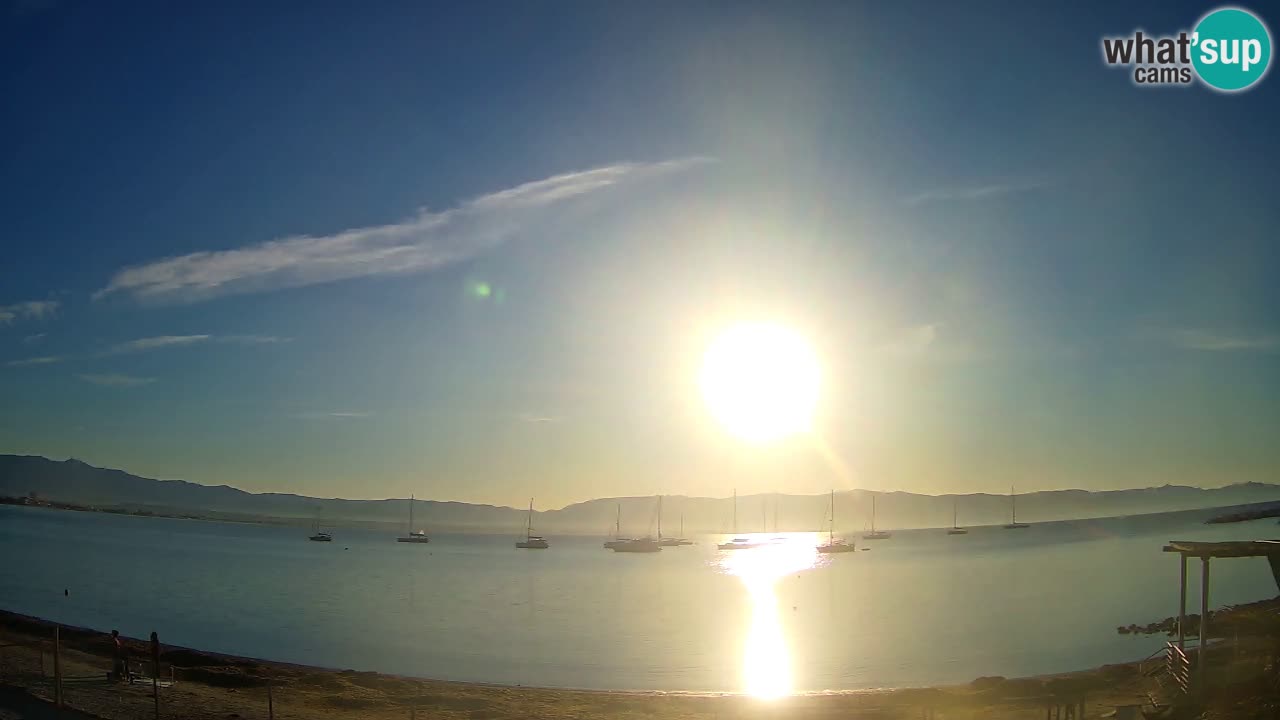 Webcam Cagliari Windsurf Club – Playa del Poetto en directo