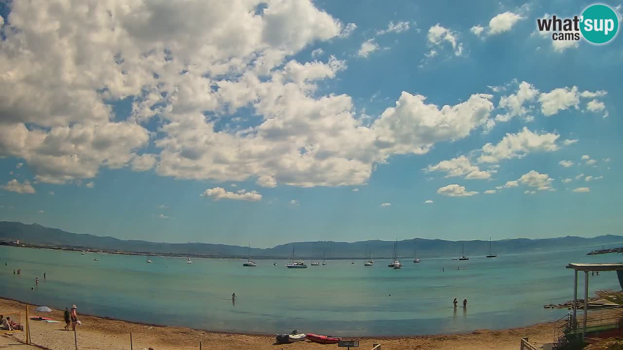 Web kamera Cagliari Windsurf Club – Poetto plaža uživo