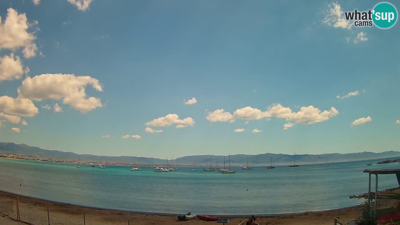 Webcam Cagliari Windsurf Club – Playa del Poetto en directo
