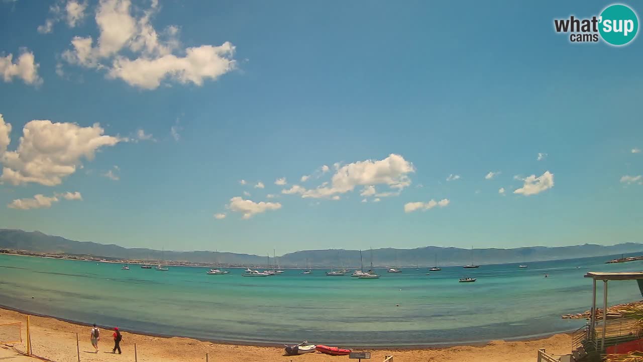 Web kamera Cagliari Windsurf Club – Poetto plaža uživo