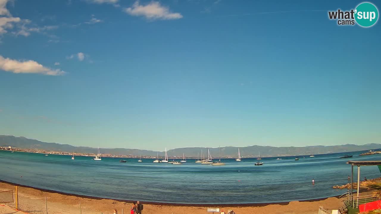 Webcam Cagliari Windsurf Club – Plage du Poetto en direct