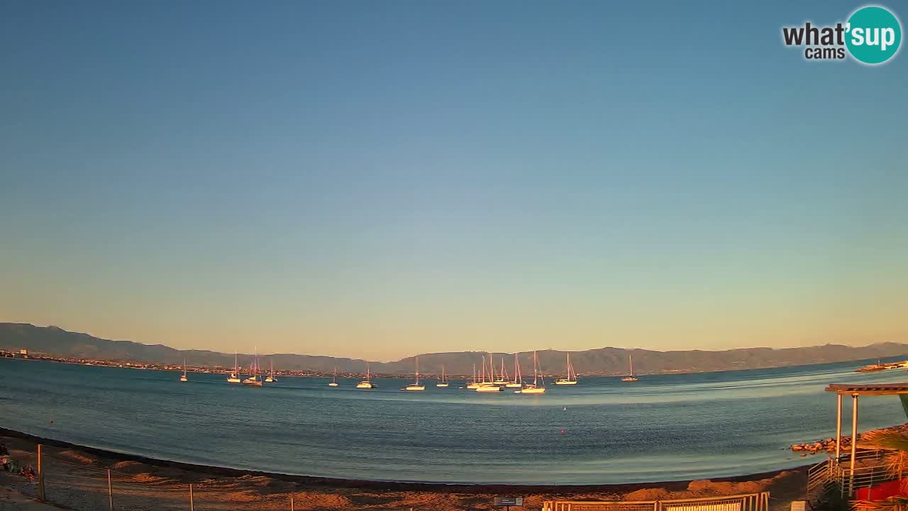 Webcam Cagliari Windsurf Club – Spiaggia del Poetto in diretta