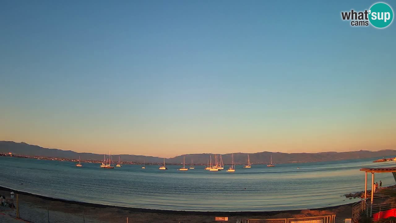 Webcam Cagliari Windsurf Club – Liveblick vom Poetto Strand
