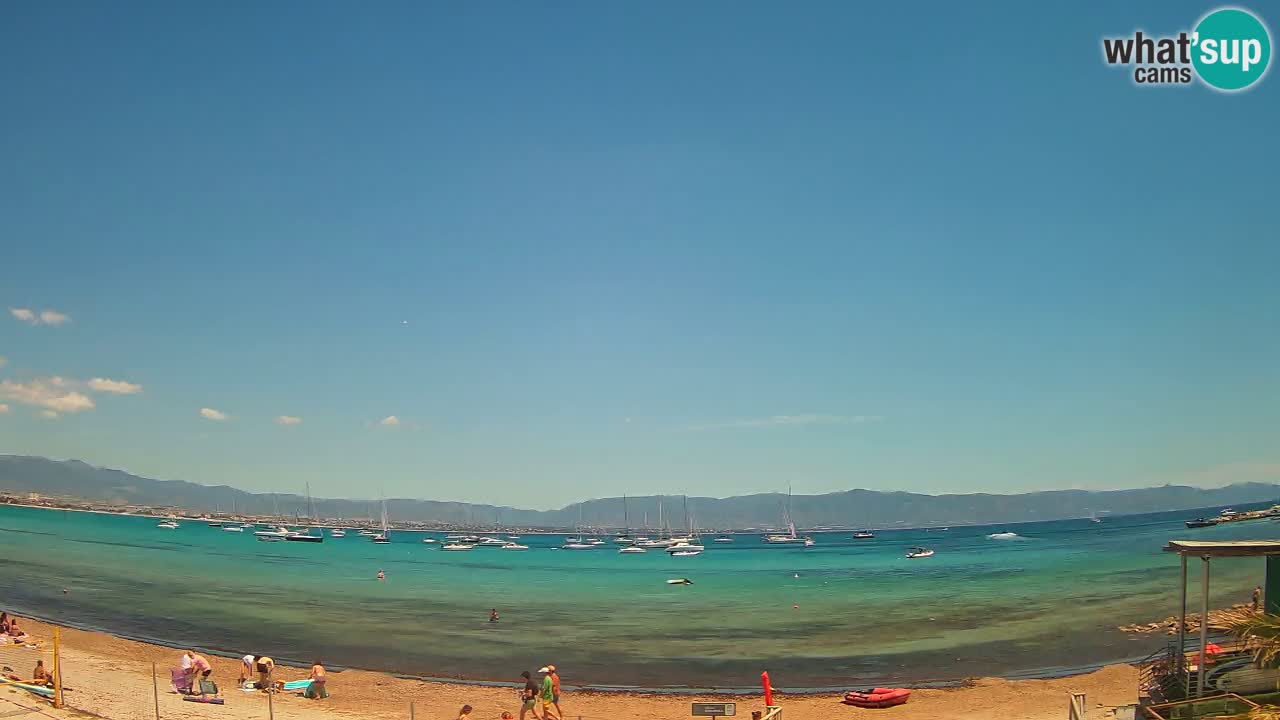 Webcam Cagliari Windsurf Club – Playa del Poetto en directo