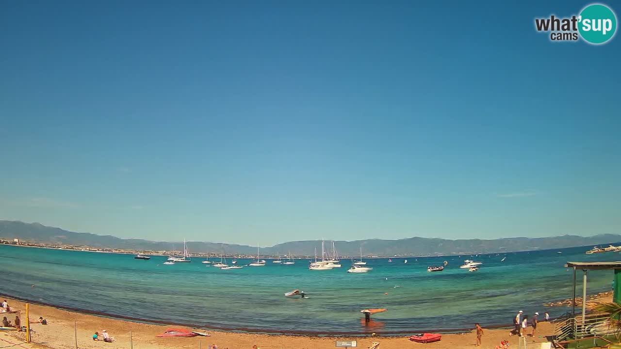 Webcam Cagliari Windsurf Club – Plage du Poetto en direct