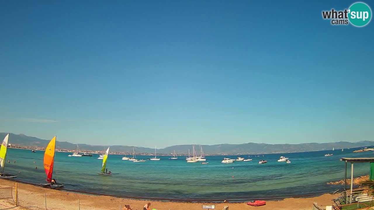 Webcam Cagliari Windsurf Club – Plage du Poetto en direct