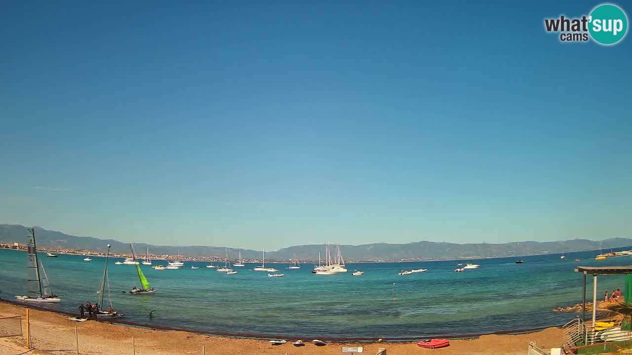 Webcam Cagliari Windsurf Club – Liveblick vom Poetto Strand
