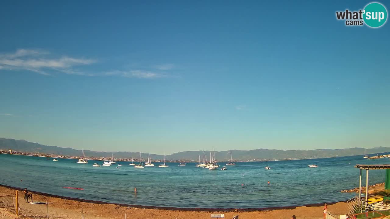Webcam Cagliari Windsurf Club – Spiaggia del Poetto in diretta