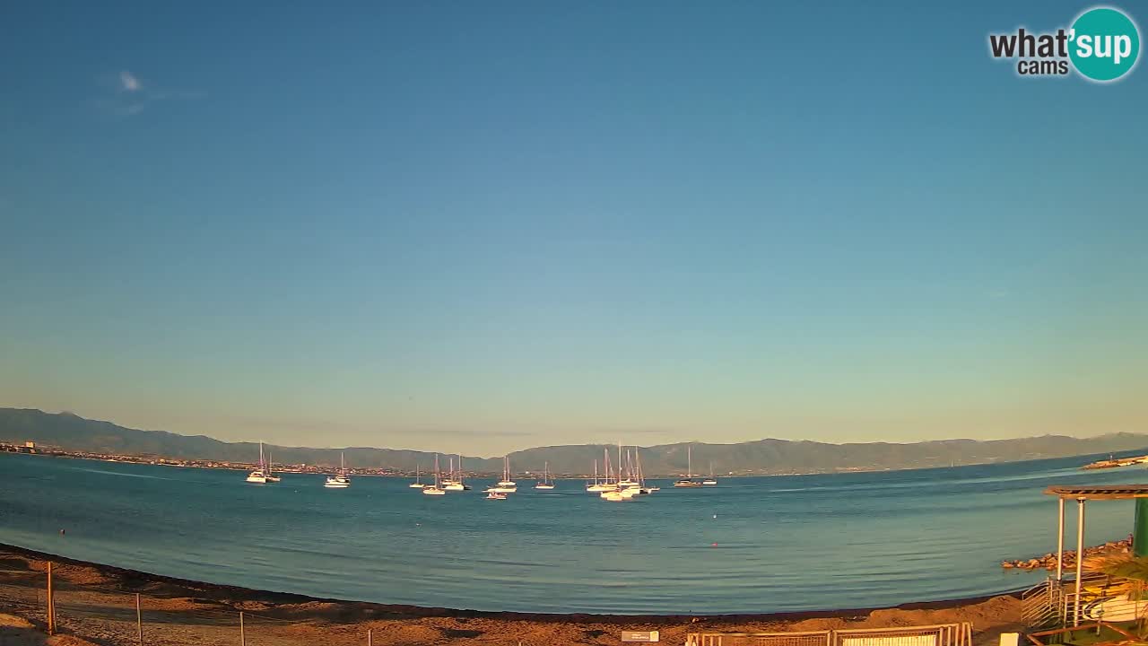 Webcam Cagliari Windsurf Club – Spiaggia del Poetto in diretta