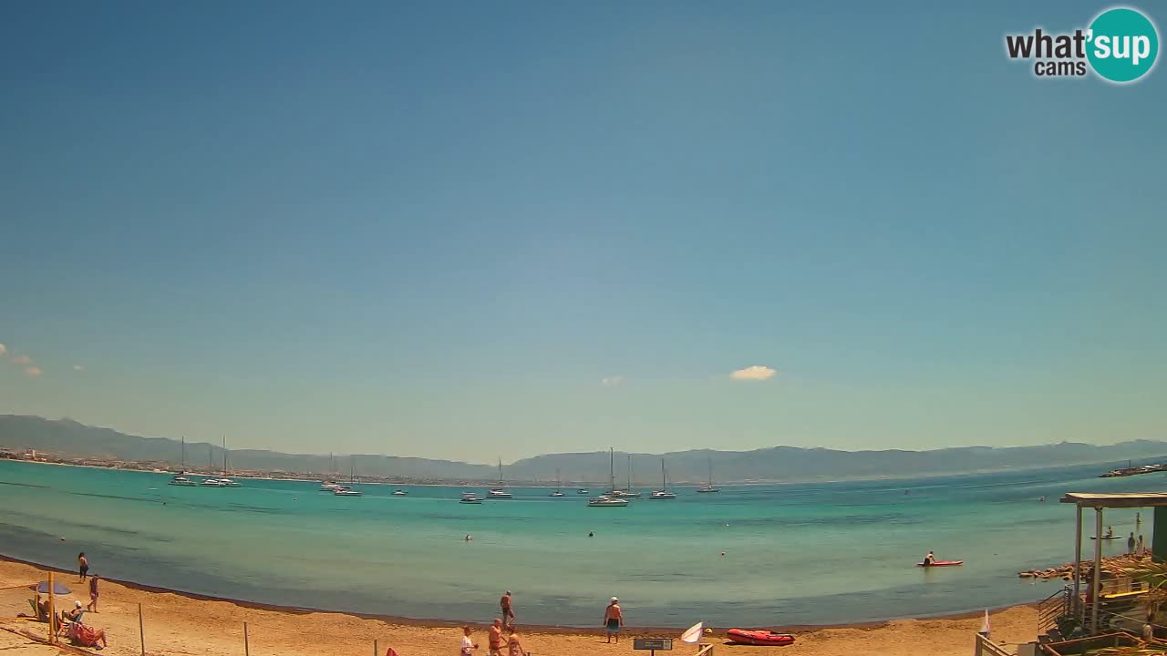 Webcam Cagliari Windsurf Club – Playa del Poetto en directo
