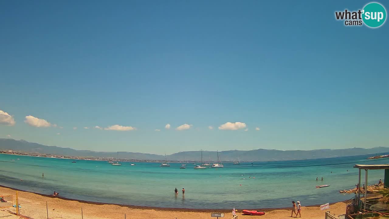 Webcam Cagliari Windsurf Club – Plage du Poetto en direct