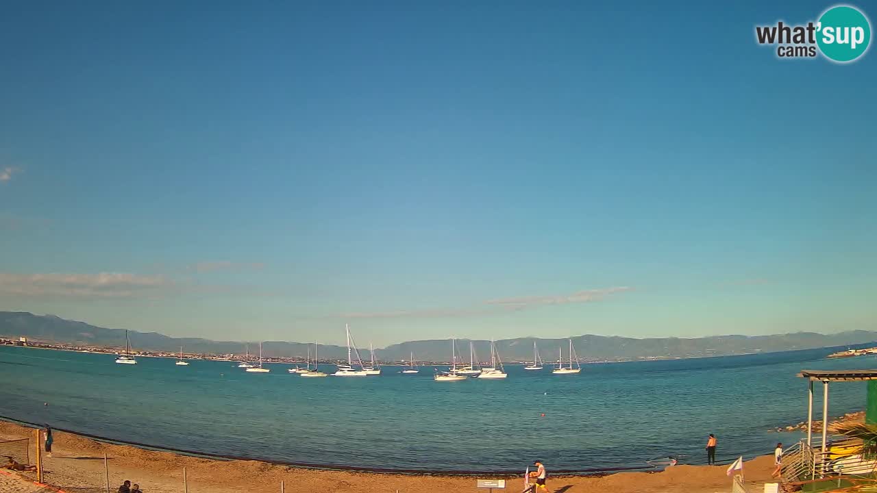 Webcam Cagliari Windsurf Club – Liveblick vom Poetto Strand