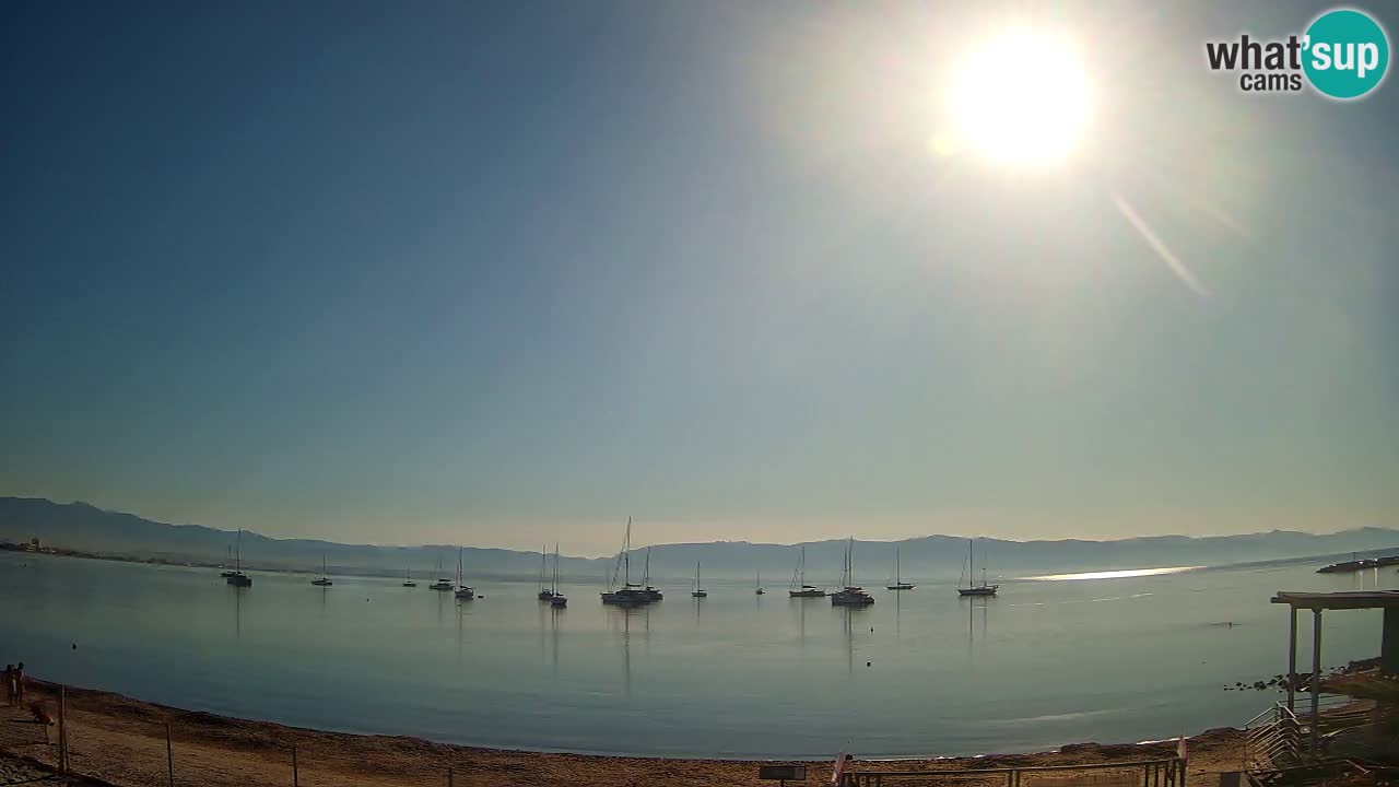Spletna kamera Cagliari Windsurf Club – Pogled v živo s plaže Poetto