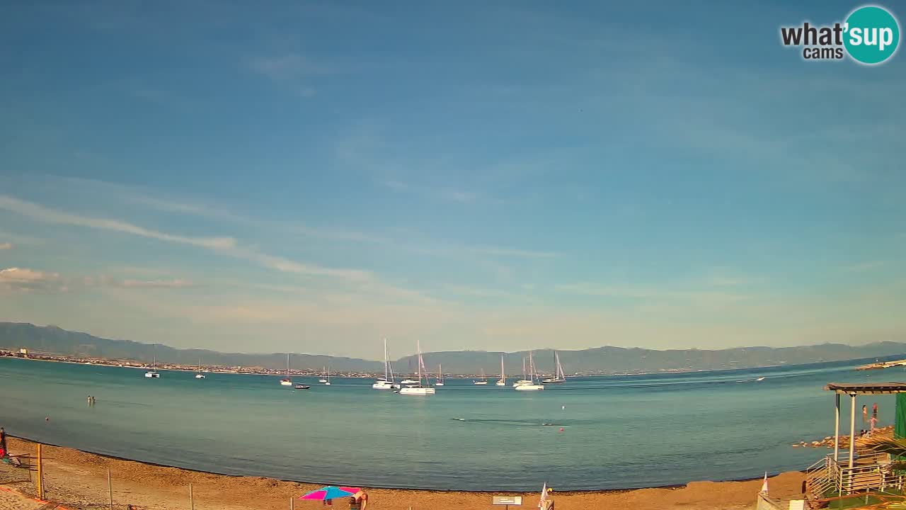 Webcam Cagliari Windsurf Club – Liveblick vom Poetto Strand