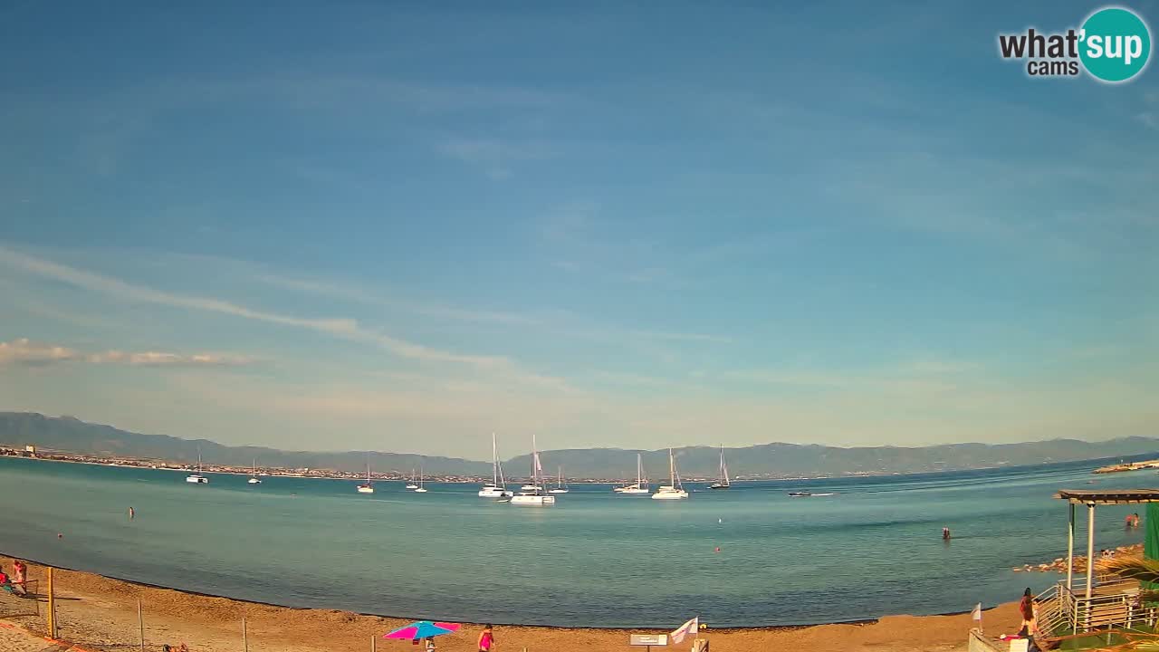 Webcam Cagliari Windsurf Club – Liveblick vom Poetto Strand