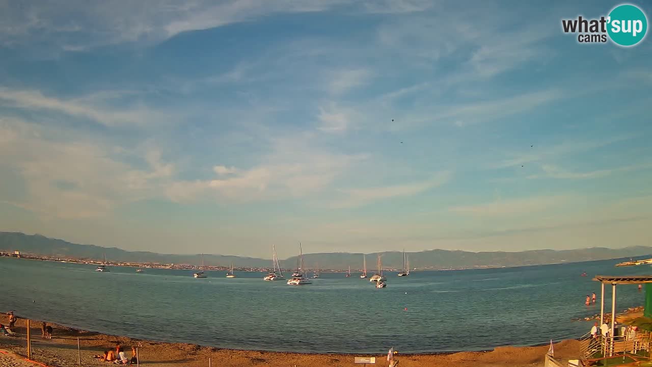 Webcam Cagliari Windsurf Club – Liveblick vom Poetto Strand