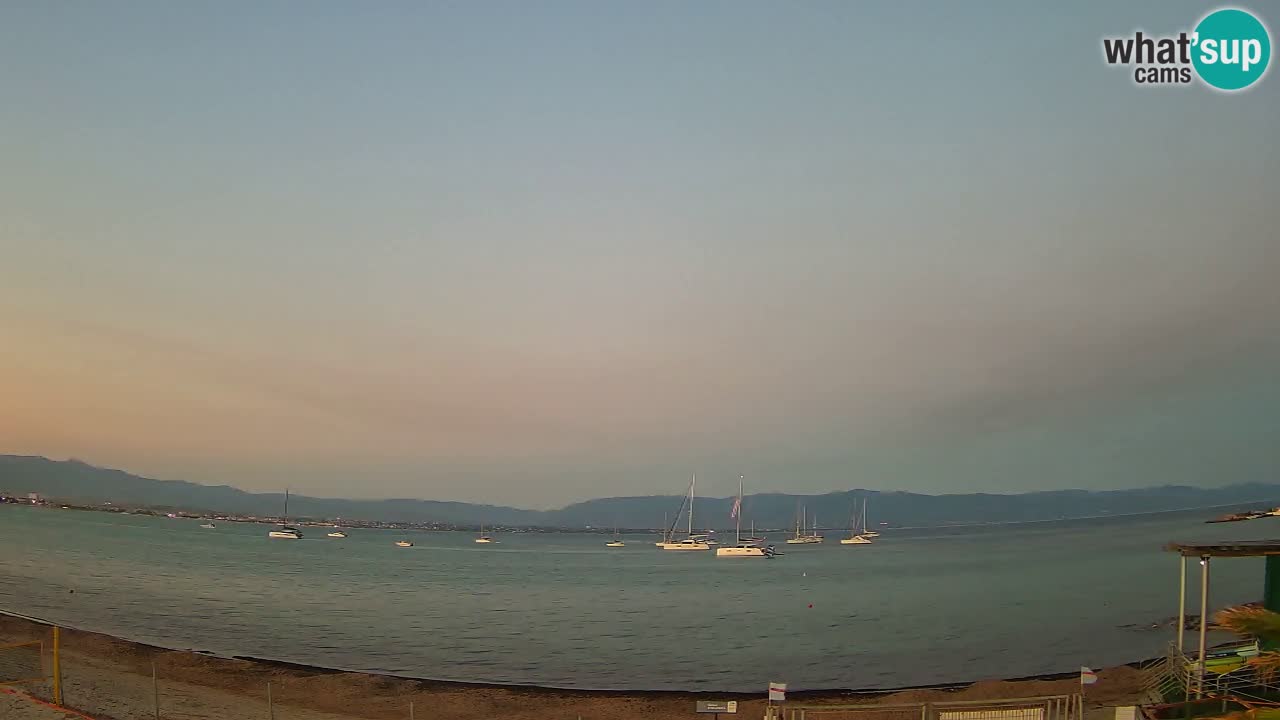 Web kamera Cagliari Windsurf Club – Poetto plaža uživo