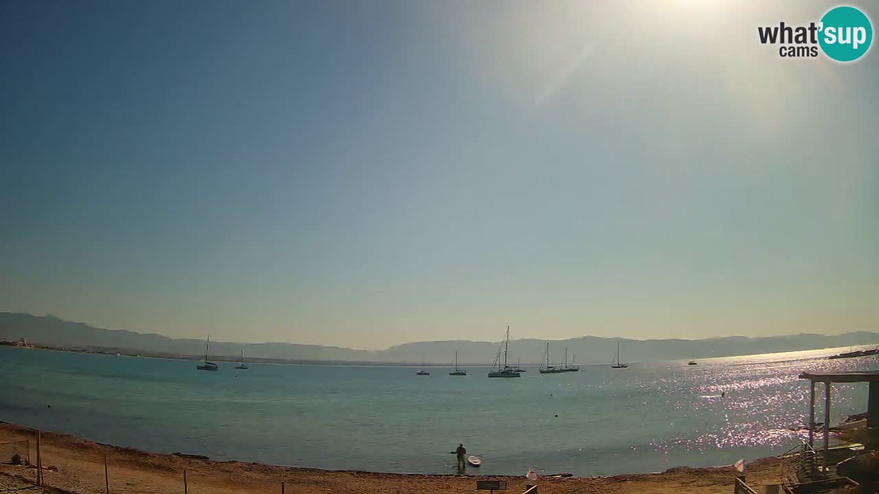Webcam Cagliari Windsurf Club – Playa del Poetto en directo