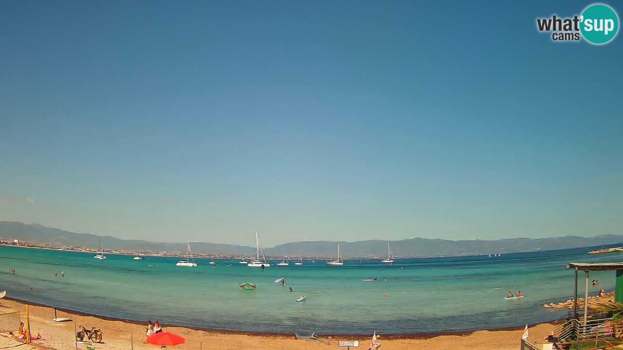 Webcam Cagliari Windsurf Club – Plage du Poetto en direct