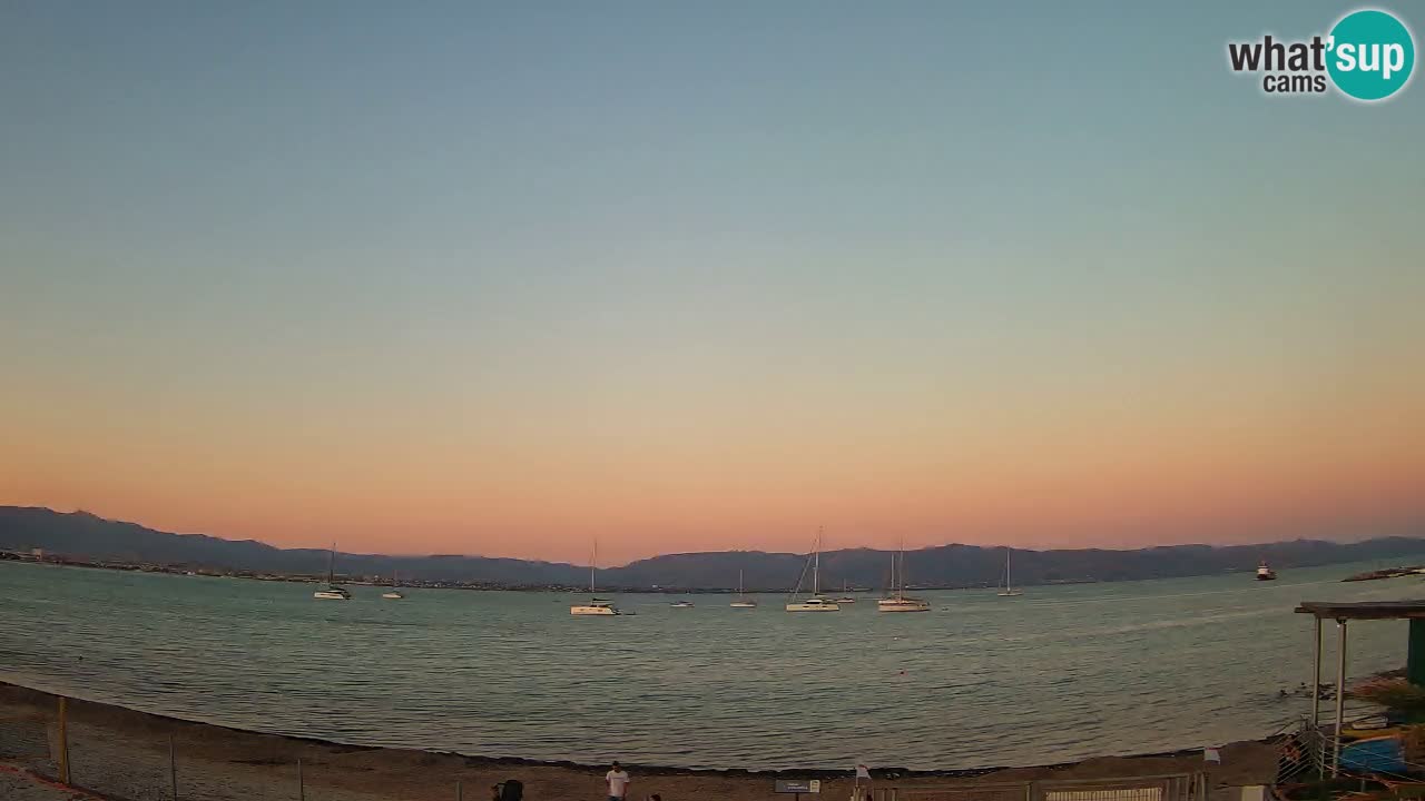 Web kamera Cagliari Windsurf Club – Poetto plaža uživo