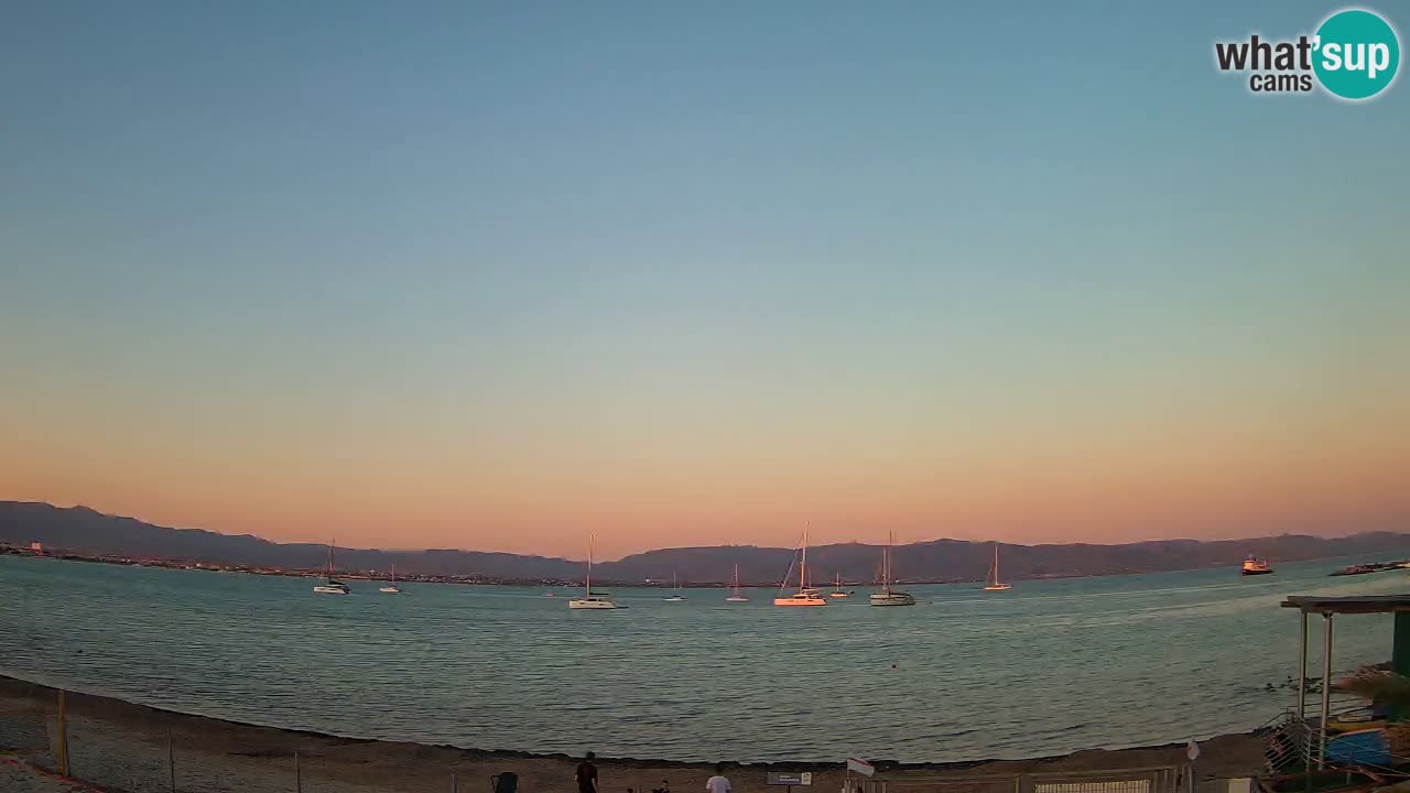 Webcam Cagliari Windsurf Club – Playa del Poetto en directo