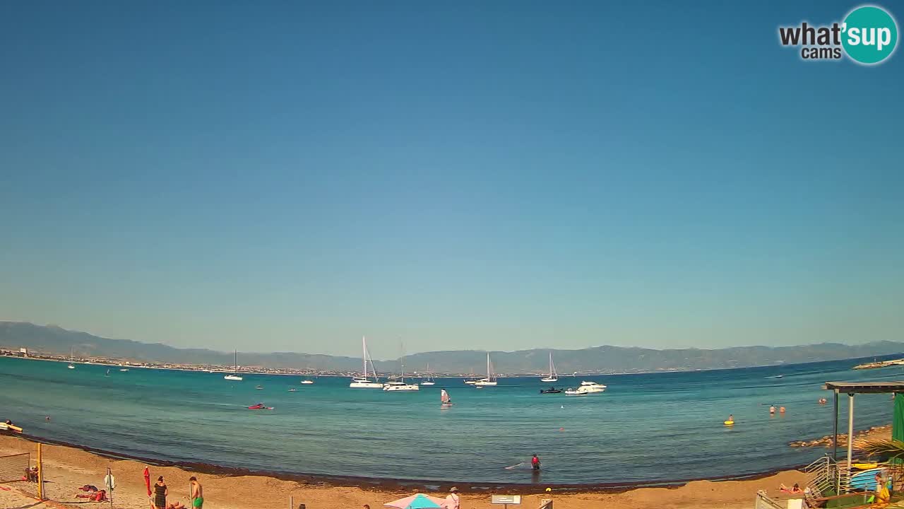 Webcam Cagliari Windsurf Club – Liveblick vom Poetto Strand