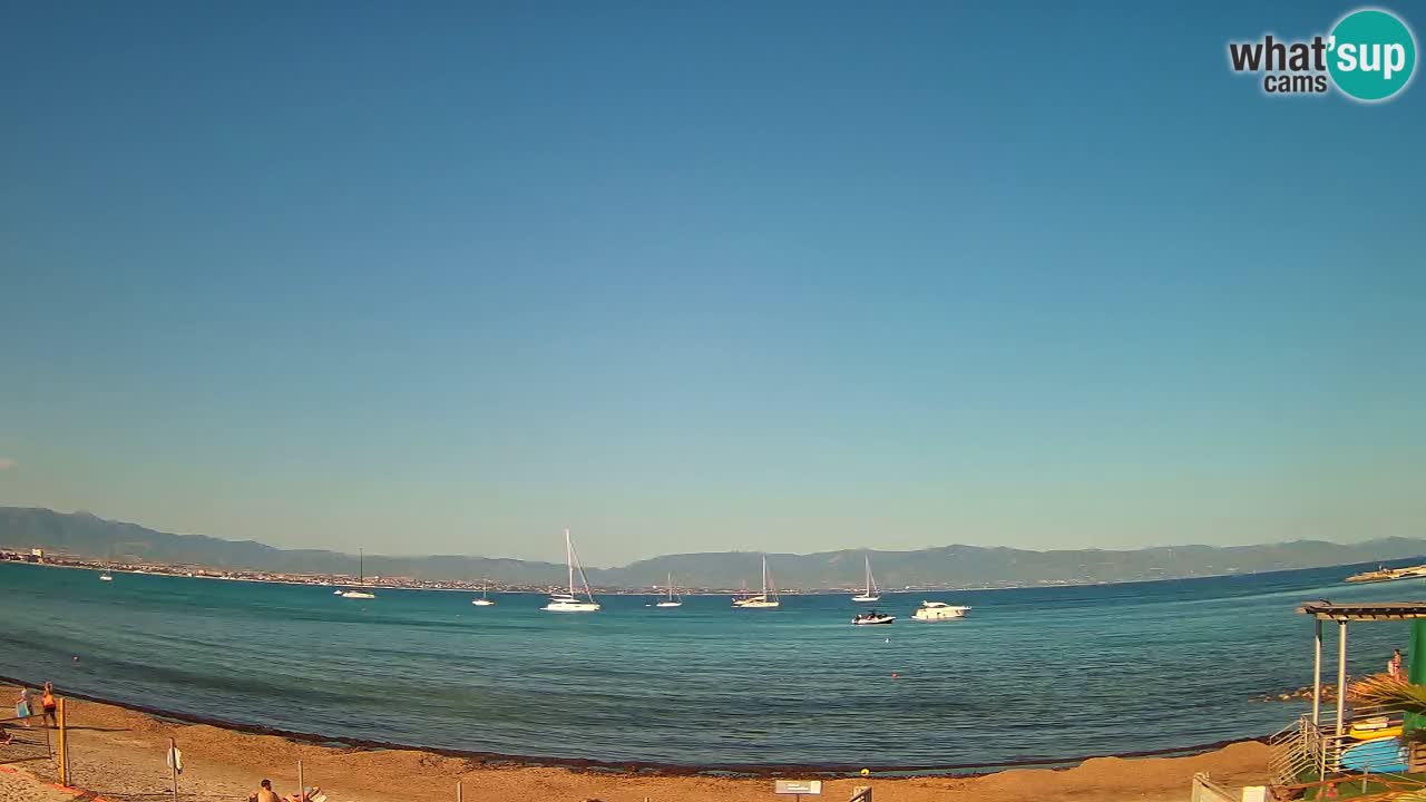 Webcam Cagliari Windsurf Club – Spiaggia del Poetto in diretta