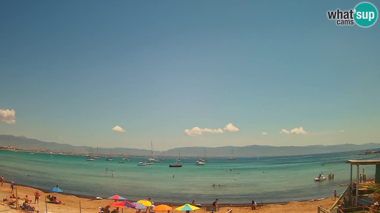 Webcam Cagliari Windsurf Club – Plage du Poetto en direct