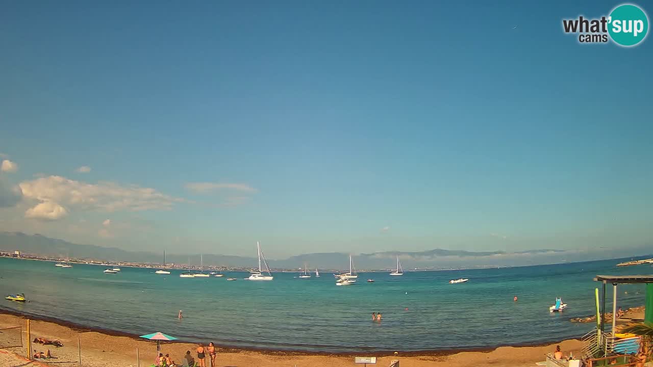 Web kamera Cagliari Windsurf Club – Poetto plaža uživo