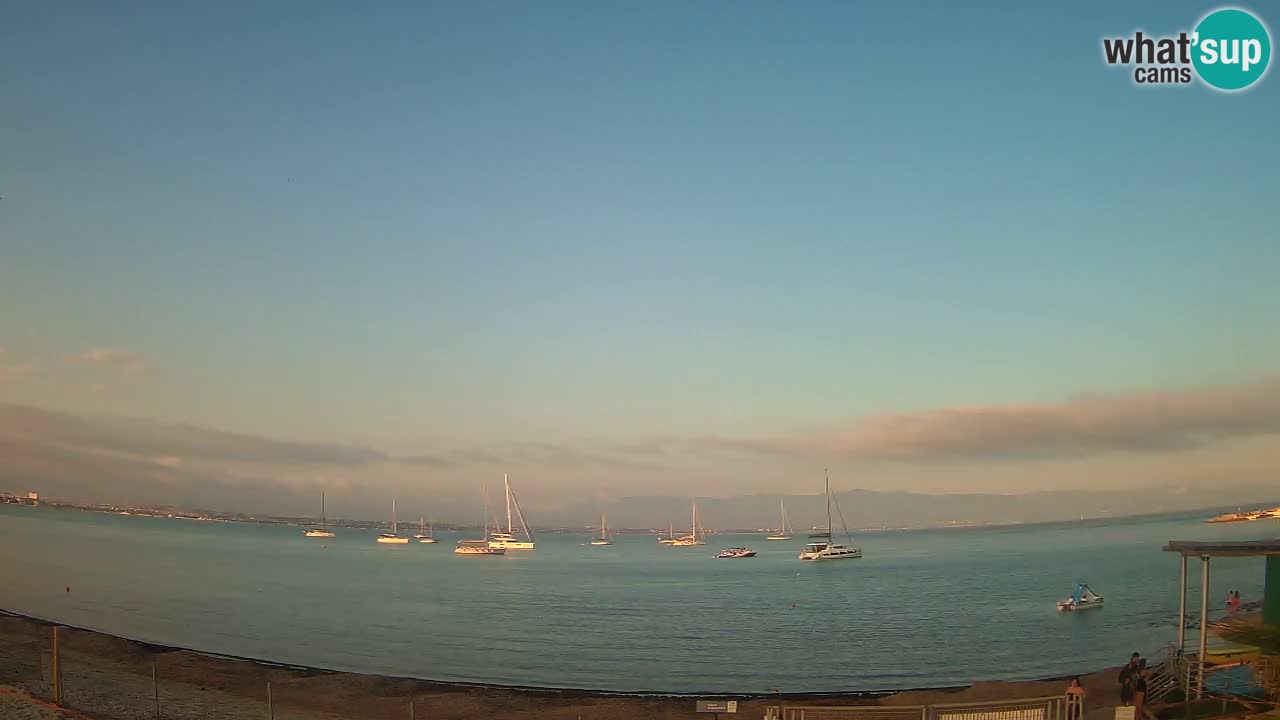 Webcam Cagliari Windsurf Club – Playa del Poetto en directo