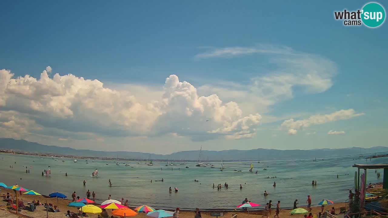 Webcam Cagliari Windsurf Club – Plage du Poetto en direct