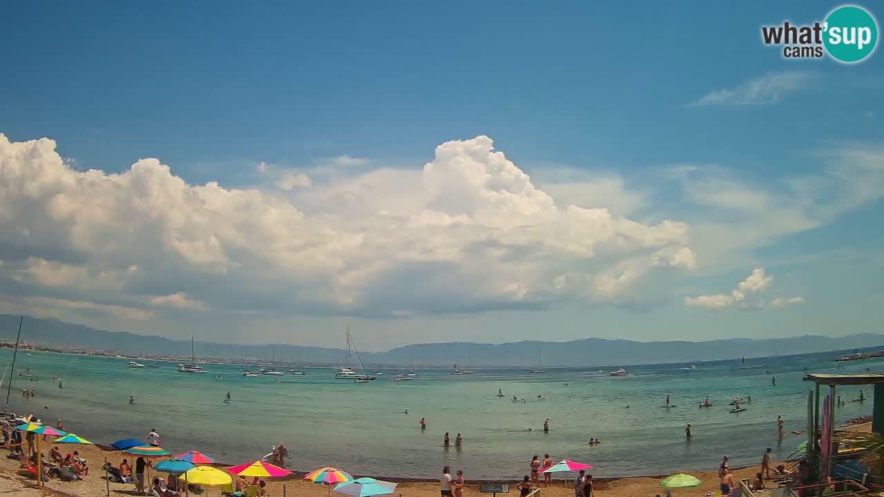 Web kamera Cagliari Windsurf Club – Poetto plaža uživo