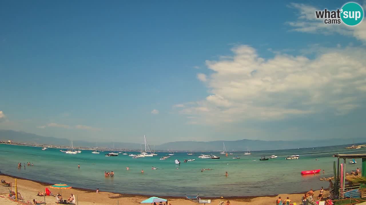 Web kamera Cagliari Windsurf Club – Poetto plaža uživo