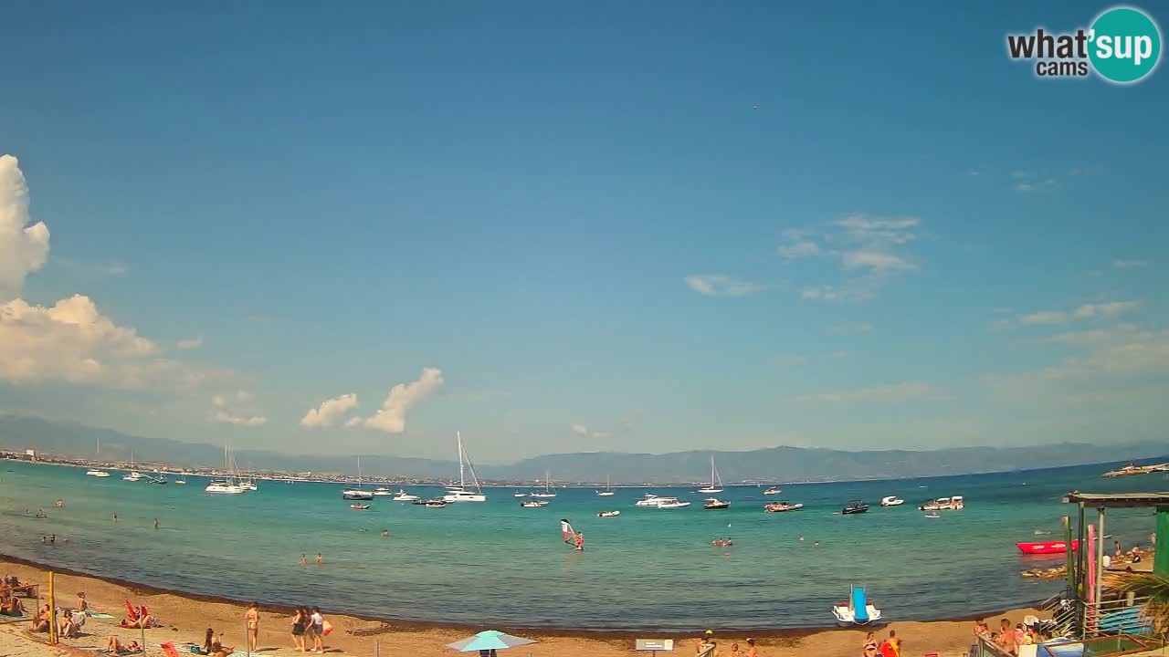 Webcam Cagliari Windsurf Club – Playa del Poetto en directo