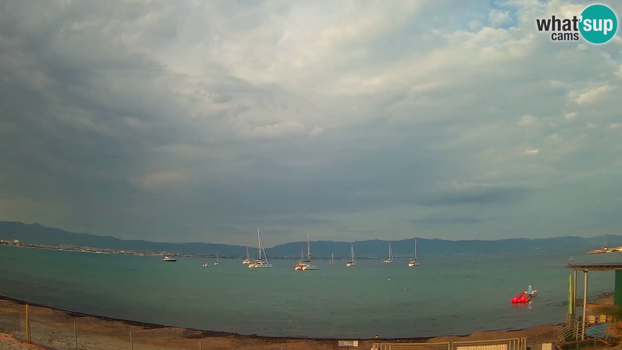 Webcam Cagliari Windsurf Club – Liveblick vom Poetto Strand